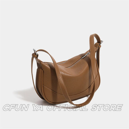 CFUN YA 2024 New Fashion Shoulder Bag For Women Hobos Leather Female Crossbody Handbag Holiday Smalle Lady Bag Sac De Luxe Femme