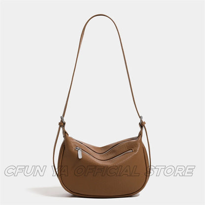 CFUN YA 2024 New Fashion Shoulder Bag For Women Hobos Leather Female Crossbody Handbag Holiday Smalle Lady Bag Sac De Luxe Femme