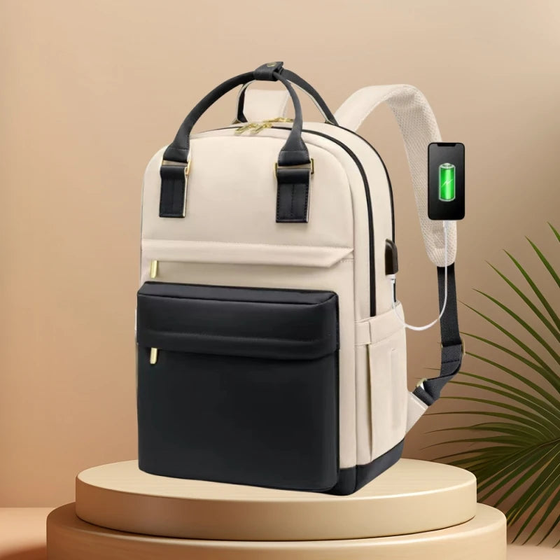 CFUN YA 2024 New Fashion Travel Backpack For Women Men USB Computer Bag Pack College Student School Bag Mochila Laptop Backpacks