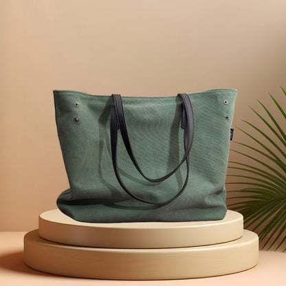 CFUN YA 2024 New Fashion Trend Women Tote Bag Large Capacity Female Canvas Handbag Travel Shoulder Top Handle Bag Messenger Pack