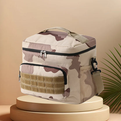 CFUN YA 2024 New Trend Camo Insulation Bag Oxford Cloth Portable Lunch Shoulder Cross Bag For Work Outdoor Ice Food Bag Handbag