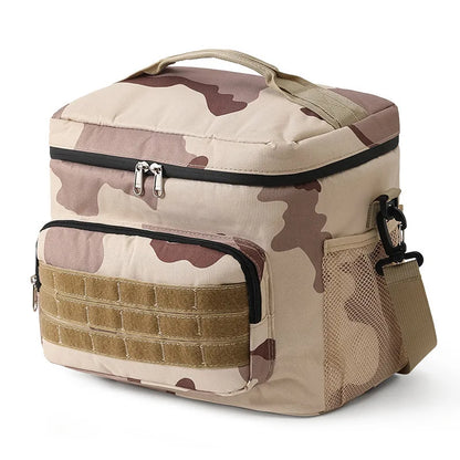 CFUN YA 2024 New Trend Camo Insulation Bag Oxford Cloth Portable Lunch Shoulder Cross Bag For Work Outdoor Ice Food Bag Handbag