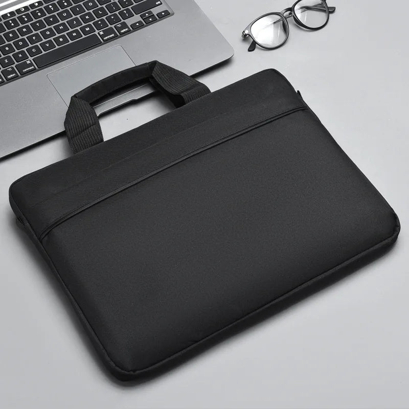 CFUN YA Black Laptop Bag Sleeve Case Protective Shoulder Bag Carrying Case For pro 14 15.6 inch Macbook Air ASUS Lenovo Handbag