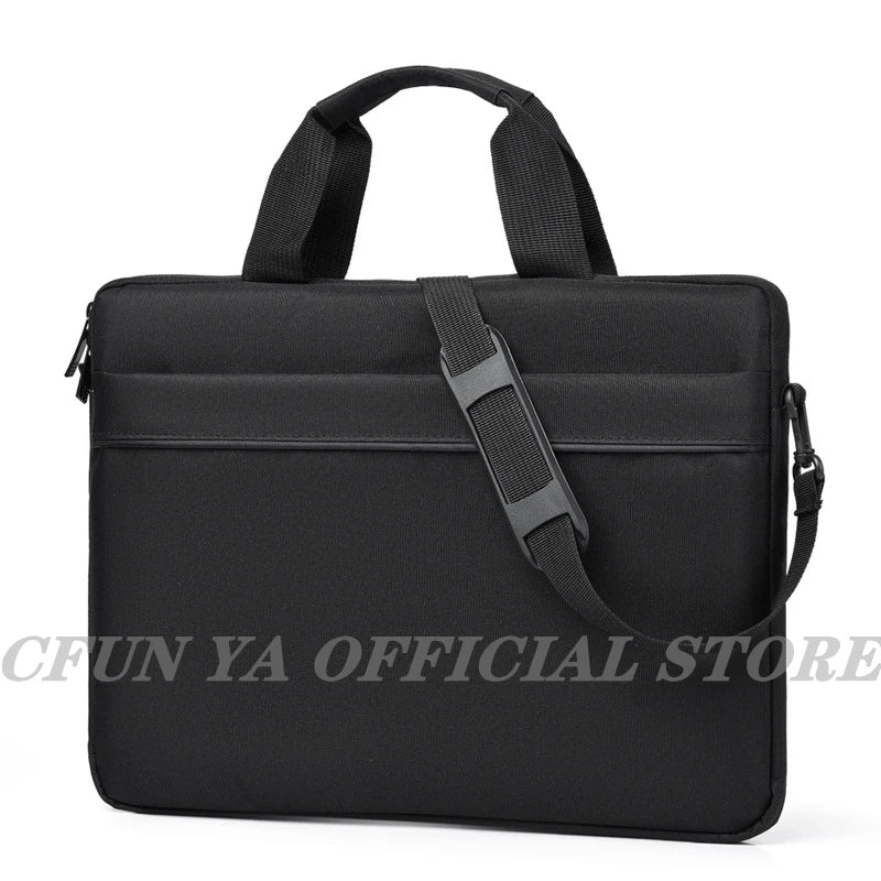 CFUN YA Black Laptop Bag Sleeve Case Protective Shoulder Bag Carrying Case For pro 14 15.6 inch Macbook Air ASUS Lenovo Handbag