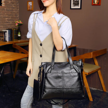 CFUN YA Designer Luxury Shoulder Bag Women Large Capacity  PU Female Handbag Mother's Totes Bag Messenger Square Bag Bolsos Sac