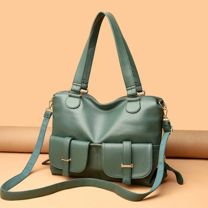 CFUN YA Desinger Fashion Trend Leather Women's Handbag Large Female Shoulder Cross Bags Ladies Tote Messenger Pack Mochila Sac M