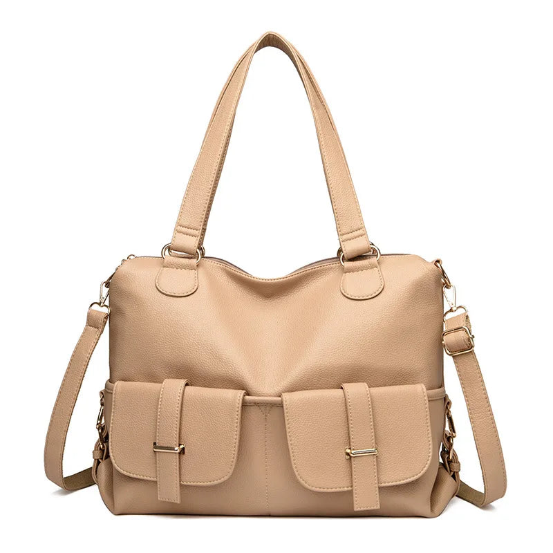 CFUN YA Desinger Fashion Trend Leather Women's Handbag Large Female Shoulder Cross Bags Ladies Tote Messenger Pack Mochila Sac M