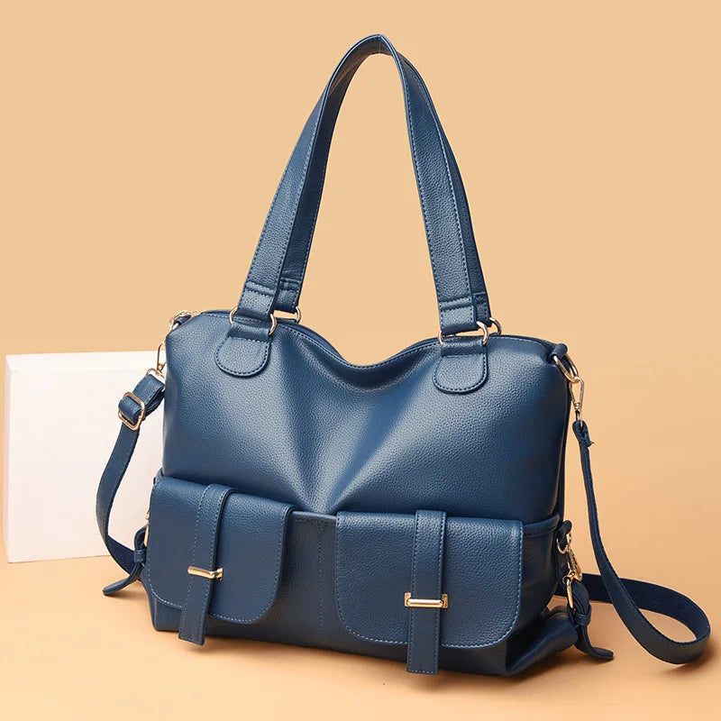CFUN YA Desinger Fashion Trend Leather Women's Handbag Large Female Shoulder Cross Bags Ladies Tote Messenger Pack Mochila Sac M