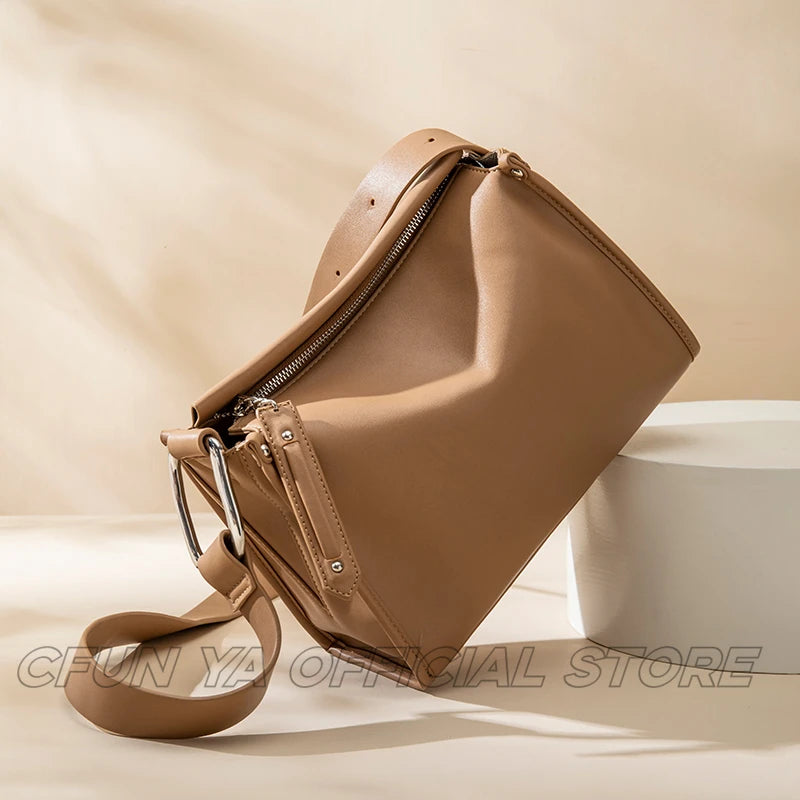CFUN YA Fashion 2024 Fall Winter Handbag For Women Large Capacity Female Shoulder Crossbody Bag Causal Messenger Saddle Pack