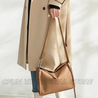 CFUN YA Fashion 2024 Fall Winter Handbag For Women Large Capacity Female Shoulder Crossbody Bag Causal Messenger Saddle Pack