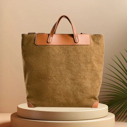 CFUN YA Fashion 2024 Women Tote Bag Large Capacity Canvas Handbag Travel Shoulder Cross Bags Female Mummy Top Handle Square Bag