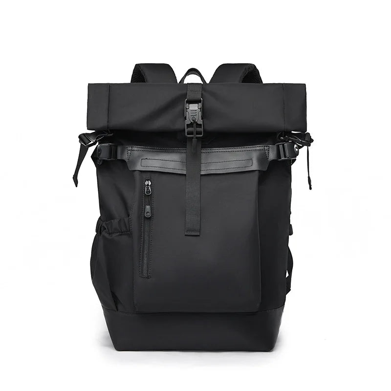 CFUN YA Fashion Black Large Travel Backpack Men Teenagers Student Backpacks Outdoor Schoolbag Boys Waterproof 15.6 Laptop Bags