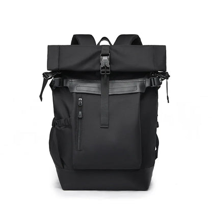 CFUN YA Fashion Black Large Travel Backpack Men Teenagers Student Backpacks Outdoor Schoolbag Boys Waterproof 15.6 Laptop Bags