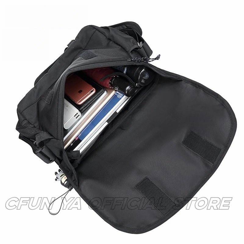 CFUN YA Fashion Black Men's Shoulder Bag Oxford Waterproof Female Shoulder Sling Chest Bag Women Messenger Cross Handbag Purse