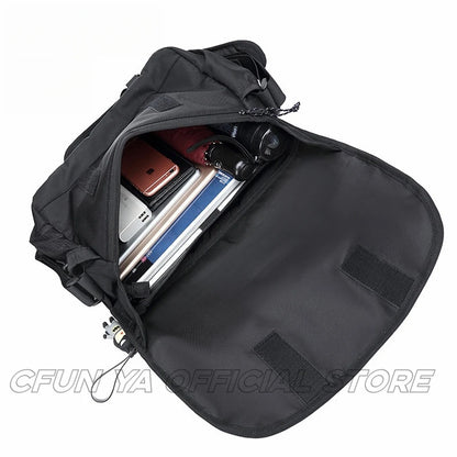 CFUN YA Fashion Black Men's Shoulder Bag Oxford Waterproof Female Shoulder Sling Chest Bag Women Messenger Cross Handbag Purse