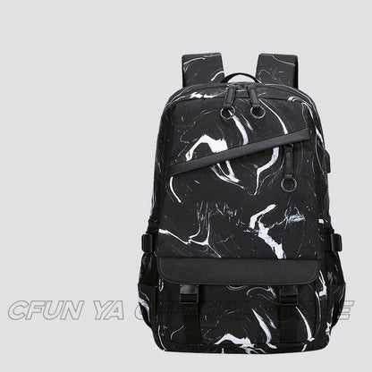 CFUN YA Fashion Boys Students School Bag 15.6 Laptop Backpack USB Men's Travel Rucksack College Bookbag Mochilas рюкзак мужской