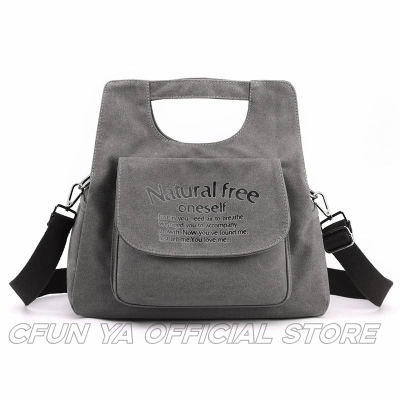 CFUN YA Fashion Canvas Handbag For Women Causal Female Shoulder Cross Bag Female Tote Bags Mother Bolsas Para Mujeres сумка