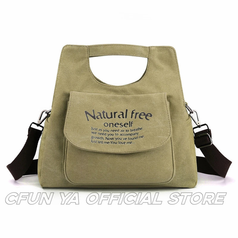 CFUN YA Fashion Canvas Handbag For Women Causal Female Shoulder Cross Bag Female Tote Bags Mother Bolsas Para Mujeres сумка