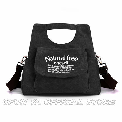 CFUN YA Fashion Canvas Handbag For Women Causal Female Shoulder Cross Bag Female Tote Bags Mother Bolsas Para Mujeres сумка