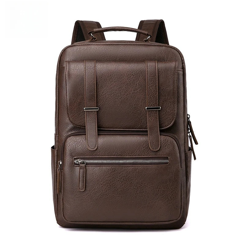 CFUN YA Fashion Causal PU Backpack For Men Multifunction 15.6" Laptop Bag Pack Teen Student Bookbag Travel Bagpack Rucksack New