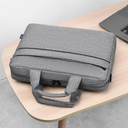 CFUN YA Fashion Luxury Black Grey Laptop Bag 15.6 Notebook Bag Large 17.3 Computer Shoulder Handbag Briefcase Bag Messenger Pack