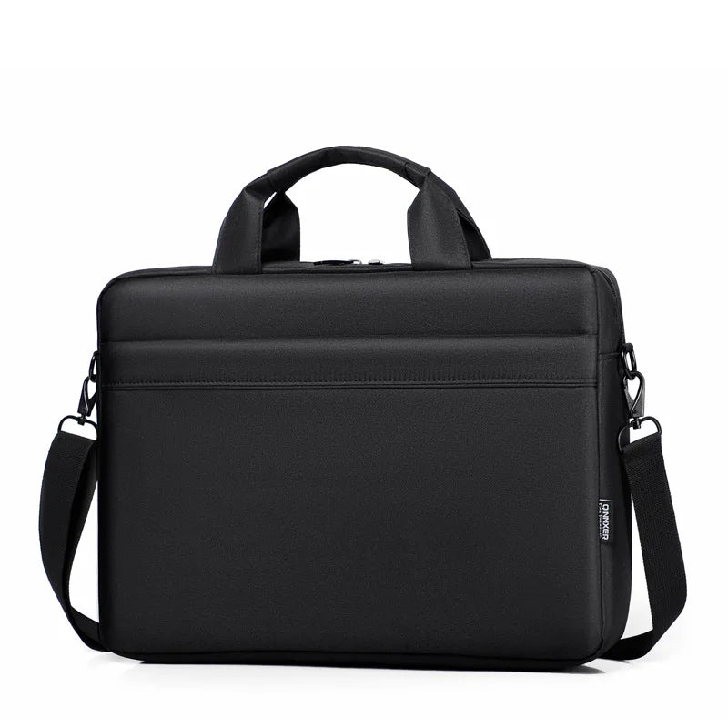 CFUN YA Fashion Luxury Black Grey Laptop Bag 15.6 Notebook Bag Large 17.3 Computer Shoulder Handbag Briefcase Bag Messenger Pack