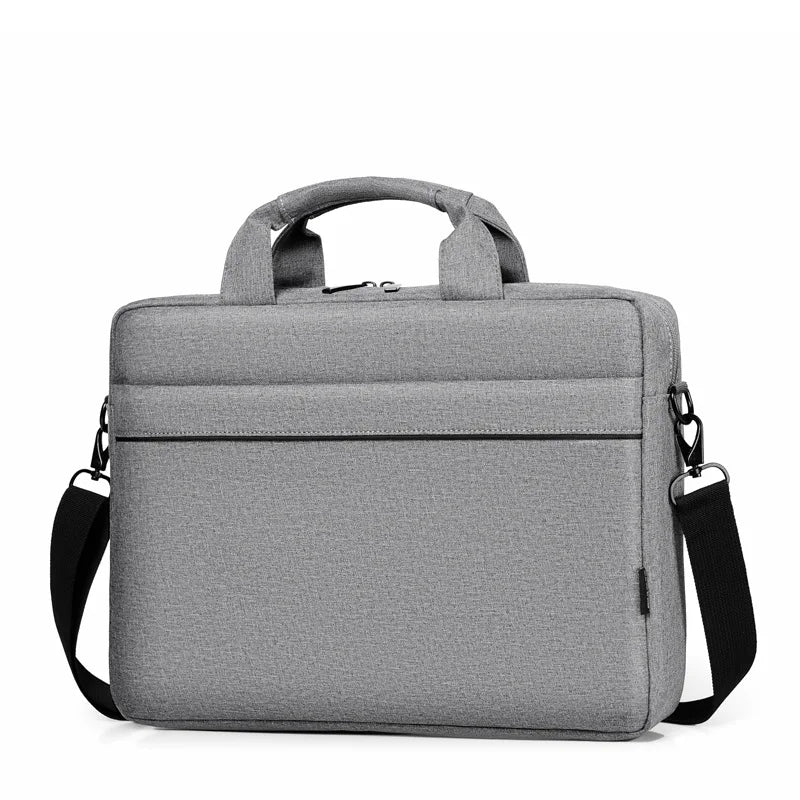 CFUN YA Fashion Luxury Black Grey Laptop Bag 15.6 Notebook Bag Large 17.3 Computer Shoulder Handbag Briefcase Bag Messenger Pack