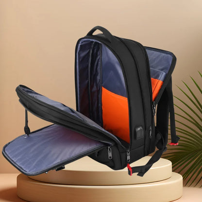 CFUN YA Fashion Luxury Men's Backpack Expandable Male Business Bagpack USB Schoolbag Students Computer Back Bag Mochila Hombre