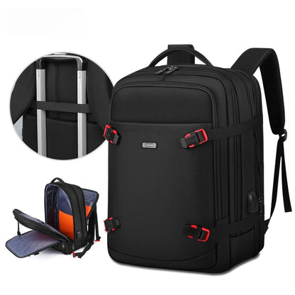 CFUN YA Fashion Luxury Men's Backpack Expandable Male Business Bagpack USB Schoolbag Students Computer Back Bag Mochila Hombre
