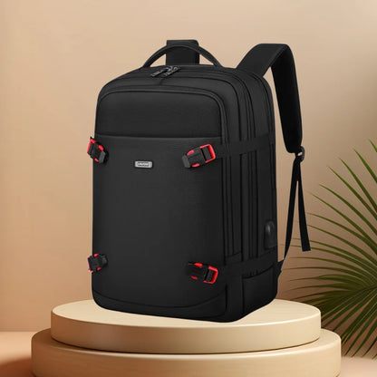 CFUN YA Fashion Luxury Men's Backpack Expandable Male Business Bagpack USB Schoolbag Students Computer Back Bag Mochila Hombre
