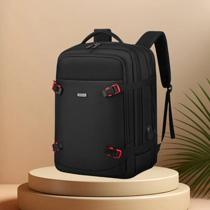 CFUN YA Fashion Luxury Men's Backpack Expandable Male Business Bagpack USB Schoolbag Students Computer Back Bag Mochila Hombre