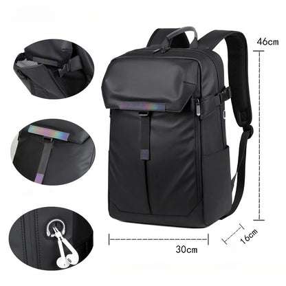 CFUN YA Fashion Luxury Men's Backpack Waterproof 15.6 Laptop Bag Pack Student Bookbag Causal Travel Bagpack Schoolbag Mochilas