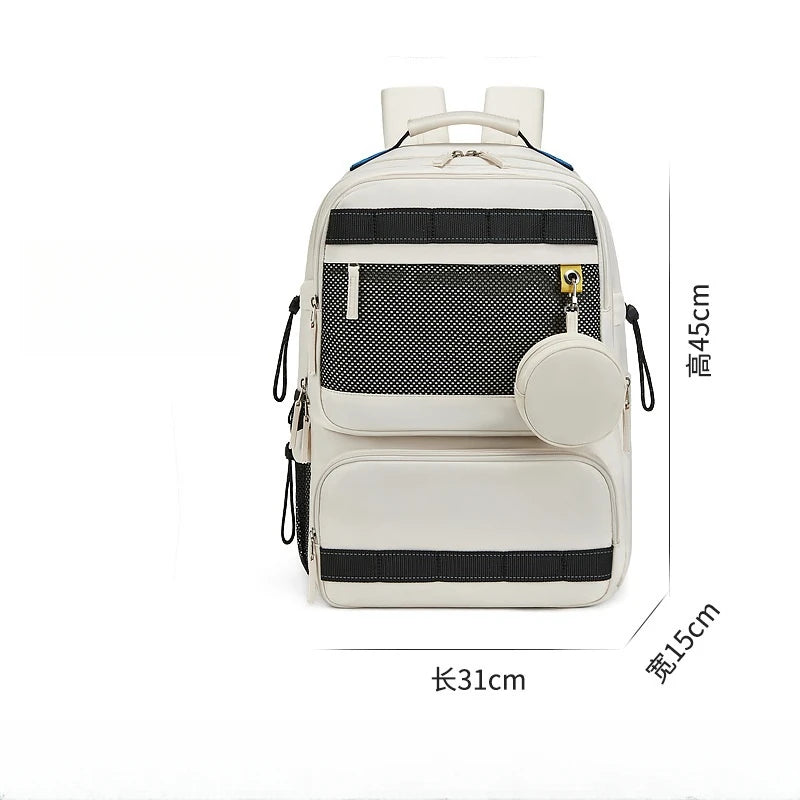 CFUN YA Fashion Luxury Student Backpack Nylon 17 Laptop Bag Pack Unisex Bags Teen Girls Boys Schoolbag Travel Rucksack Mochilas