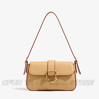 CFUN YA Fashion Luxury Women Bag Quality Leather Female Shoulder Crossbody Bags Teenager Handbag Messenger Bolsas Para Mujeres