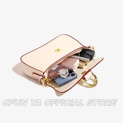 CFUN YA Fashion Luxury Women Bag Quality Leather Female Shoulder Crossbody Bags Teenager Handbag Messenger Bolsas Para Mujeres