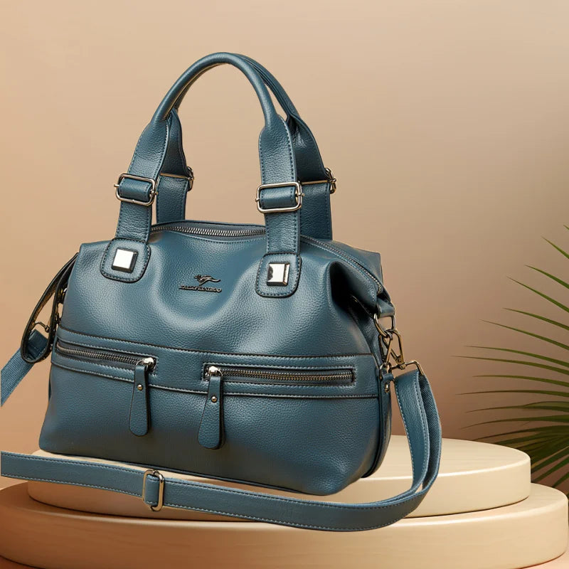 CFUN YA Fashion Luxury Women Handbag Genuine Leather Female Shoulder Cross Bag Ladies Messenger Tote Pack Travel Top Handle Bag