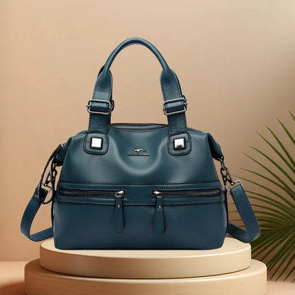 CFUN YA Fashion Luxury Women Handbag Genuine Leather Female Shoulder Cross Bag Ladies Messenger Tote Pack Travel Top Handle Bag