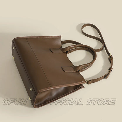 CFUN YA Fashion Luxury Women Tote Bag Large PU Leather Female Shoulder Cross Bags Travel Messenger Handbag Sac a Mains Femme