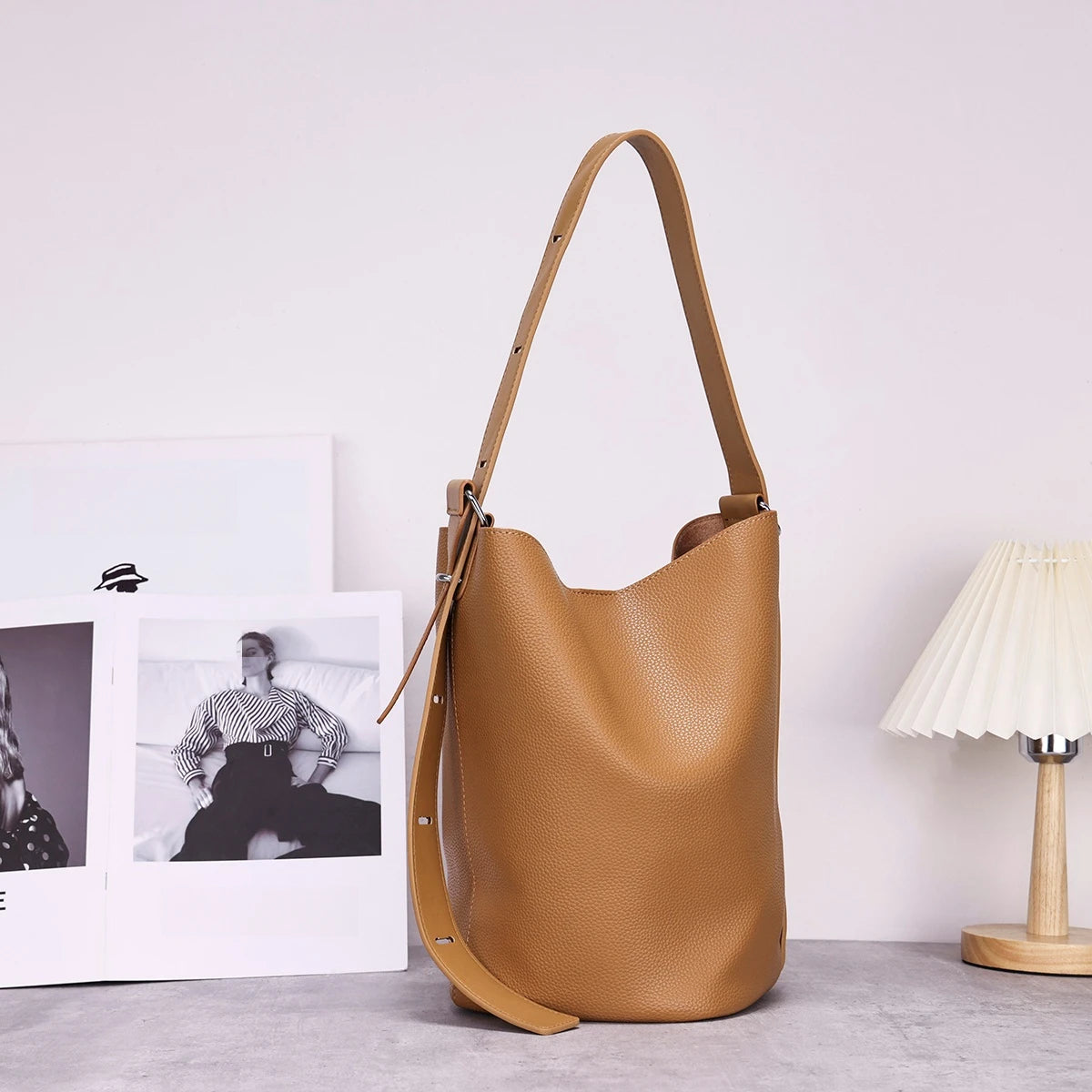 CFUN YA Fashion Luxury Women's Bucket Bag Large Travel Female Handbag Leather Lady Shoulder Cross Messenger Tote Pack Sac New