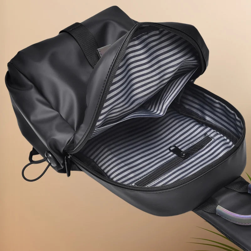 CFUN YA Fashion Men's Chest Bag Large Capacity Outdoor Riding Hiking Sling Shoulder Bags Women Cross Bag Pack Climbing Backbag