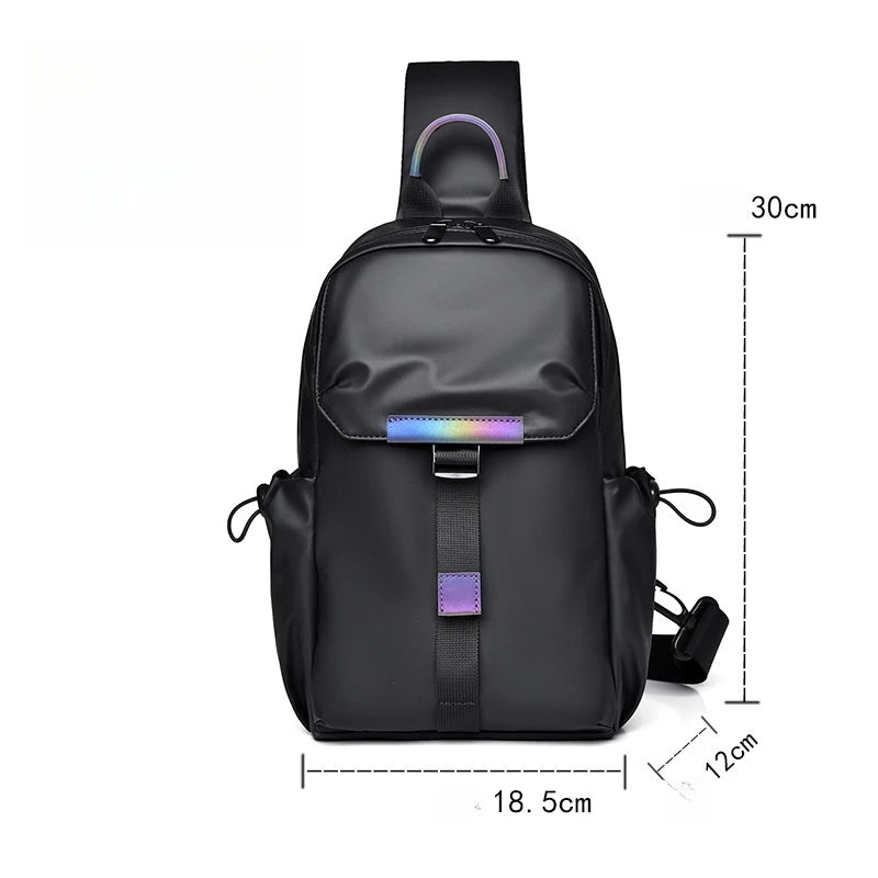 CFUN YA Fashion Men's Chest Bag Large Capacity Outdoor Riding Hiking Sling Shoulder Bags Women Cross Bag Pack Climbing Backbag