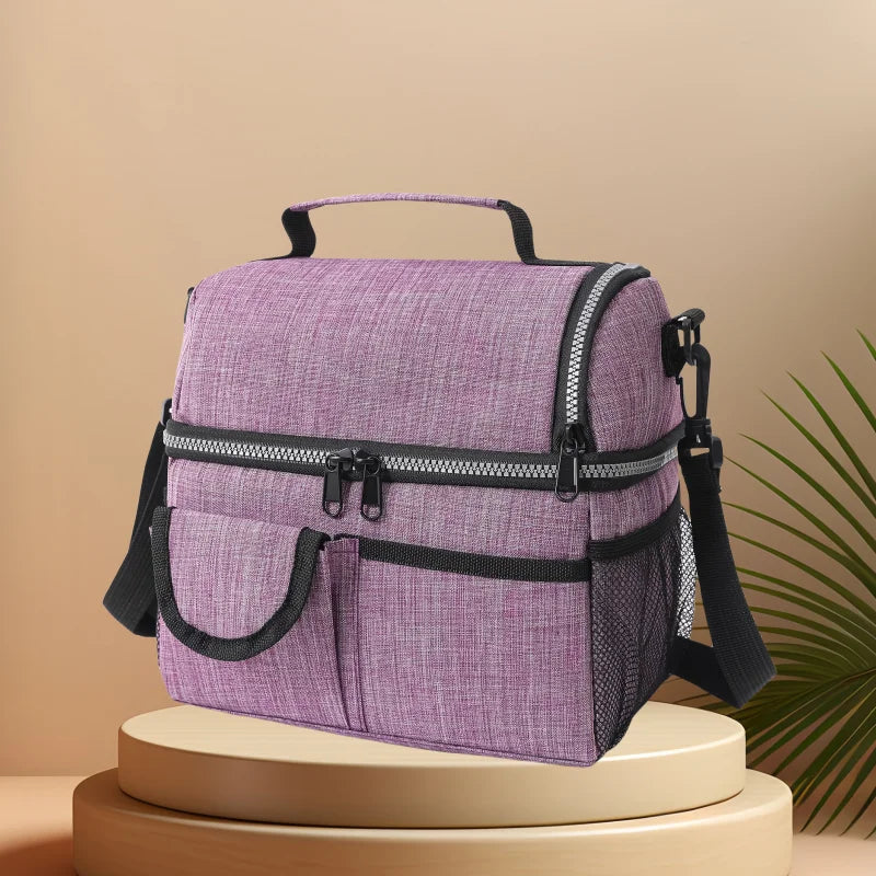 CFUN YA Fashion Multifunction Portable Lunch Bag Men Women Insulation Keep Warm Shouldeer Cross Bag Picnic Dinner Handbag New
