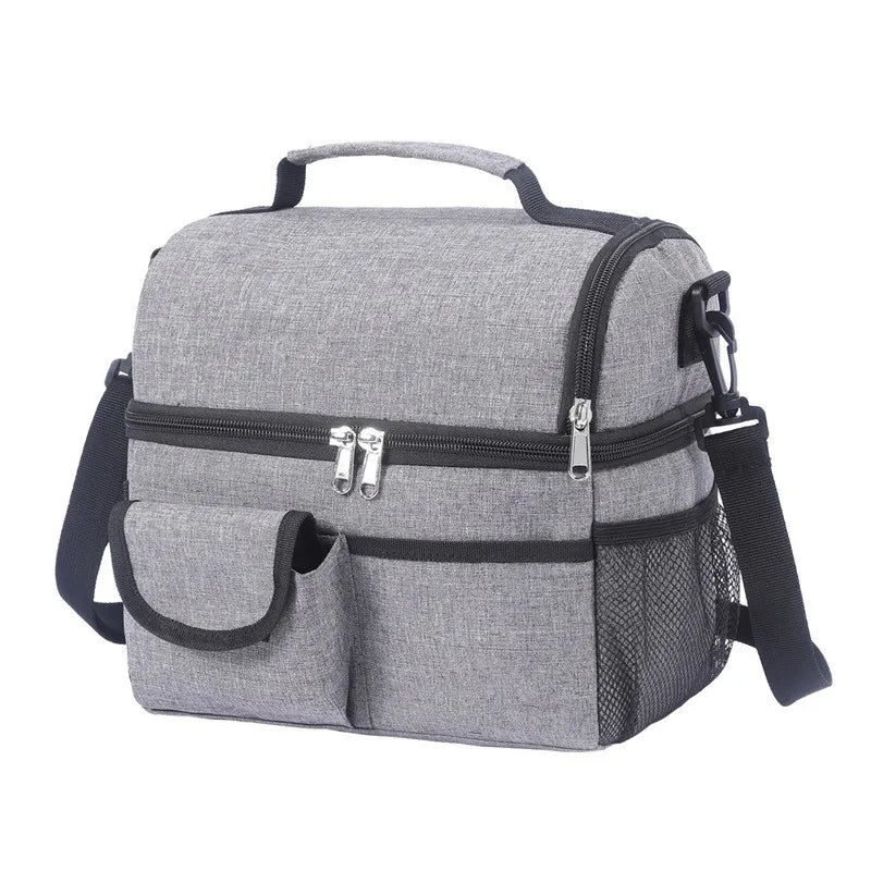 CFUN YA Fashion Multifunction Portable Lunch Bag Men Women Insulation Keep Warm Shouldeer Cross Bag Picnic Dinner Handbag New