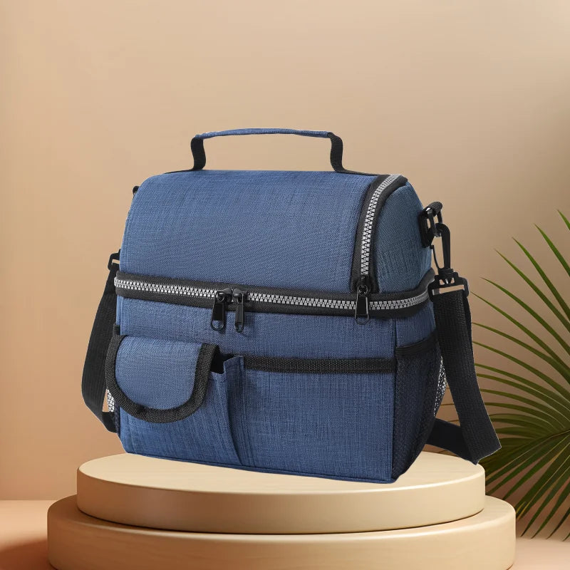 CFUN YA Fashion Multifunction Portable Lunch Bag Men Women Insulation Keep Warm Shouldeer Cross Bag Picnic Dinner Handbag New