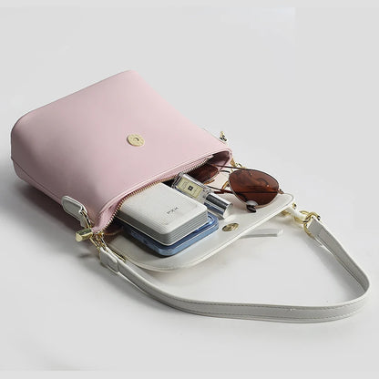 CFUN YA Fashion New 2024 Trend Women Small Bag PU Leather Square Handbag Female Shoulder Top Handle Bag Purse Bolsos Aesthetic