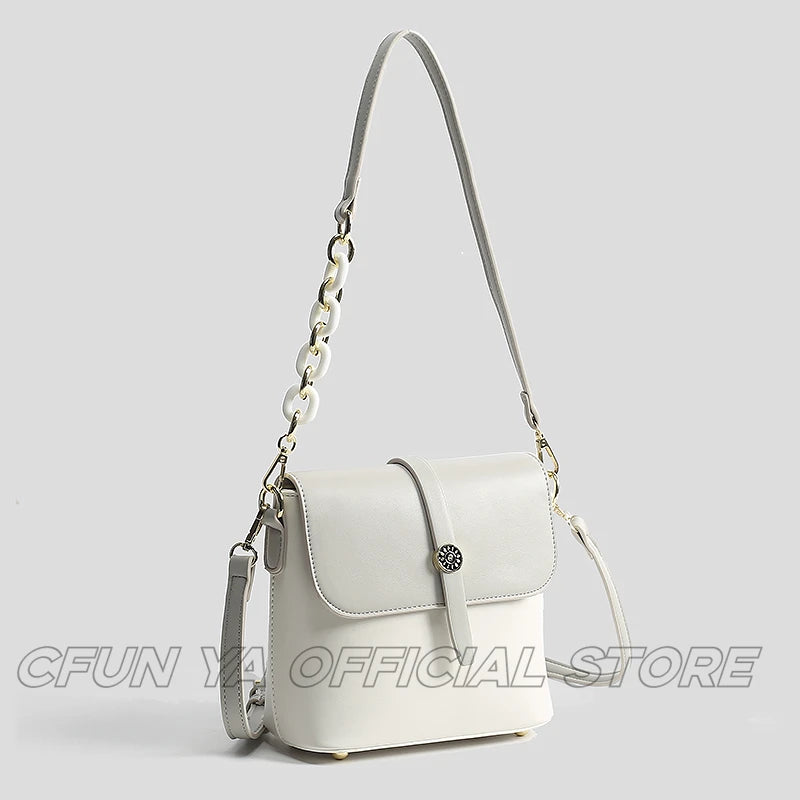 CFUN YA Fashion New 2024 Trend Women Small Bag PU Leather Square Handbag Female Shoulder Top Handle Bag Purse Bolsos Aesthetic