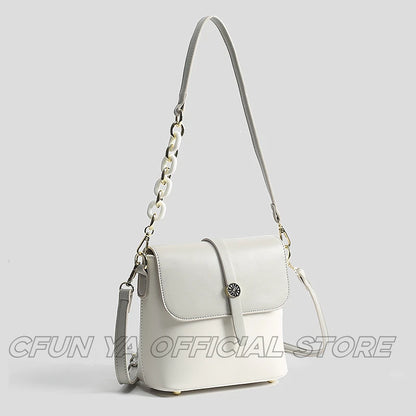 CFUN YA Fashion New 2024 Trend Women Small Bag PU Leather Square Handbag Female Shoulder Top Handle Bag Purse Bolsos Aesthetic