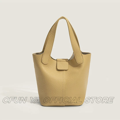 CFUN YA Fashion New Leather Small Bag For Women Soft Pu Female Shoulder Crossbody Bucket Bags Mummy Handbag Bolsas Femininas