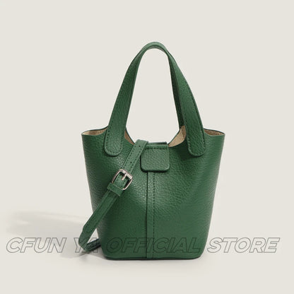 CFUN YA Fashion New Leather Small Bag For Women Soft Pu Female Shoulder Crossbody Bucket Bags Mummy Handbag Bolsas Femininas