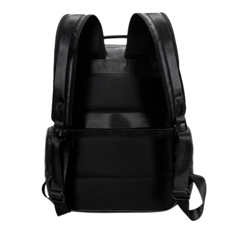 CFUN YA Fashion New Men Leather Backpack Large 15.6 Inch Laptop Bag Pack Male Anti-Theft Back Pack College Boys Schoolbag 2023